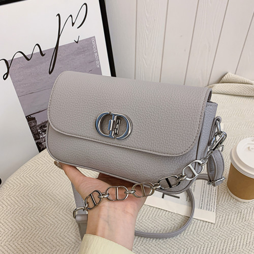 2024春季新款時尚簡約小衆單肩包斜後後背包唯美個性小方包潮流包包女