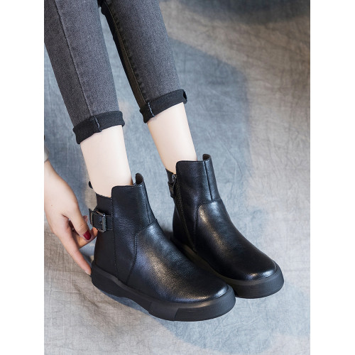 馬丁靴女英倫風2025新款春秋款靴子短款大碼側拉鍊秋冬季切爾西靴