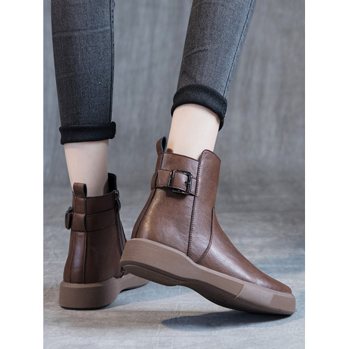 馬丁靴女英倫風2025新款春秋款靴子短款大碼側拉鍊秋冬季切爾西靴