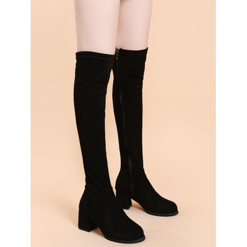 高跟瘦瘦長靴女靴子2026新款高筒騎士靴秋冬加絨高筒過膝靴長筒靴