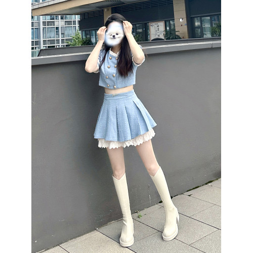 白色小鳥腿長靴高跟長筒靴女粗跟細腿靴v口高筒騎士靴厚底瘦瘦靴