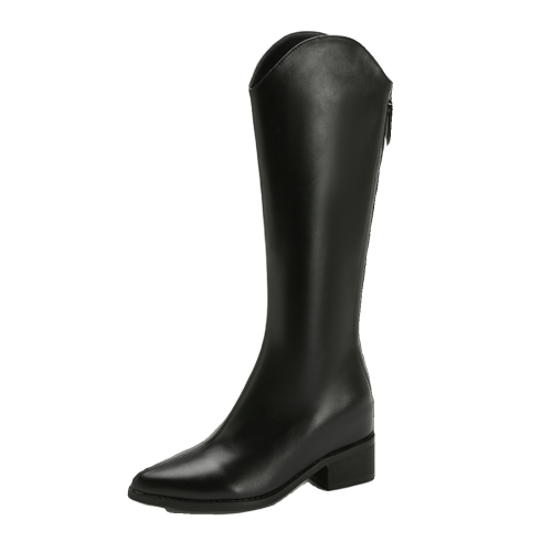 內增高長筒靴女2025年新款秋冬季小個子高筒騎士長靴子小碼313233