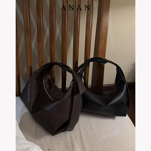 ANAN真皮小衆設計包包2026新款高級感單肩包斜後後背包手提包托特包女