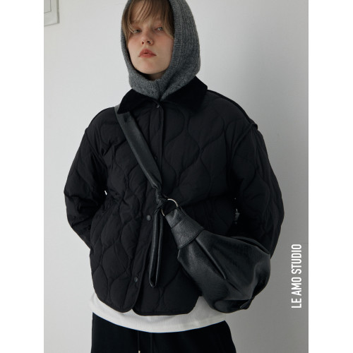 LE AMO|慵懶休閒隨性褶皺油蠟軟皮系帶單肩斜背可頌牛角包_4色 LE AMO|慵懶休閒隨性褶皺油蠟軟皮系帶單肩斜背可頌牛角包_4色