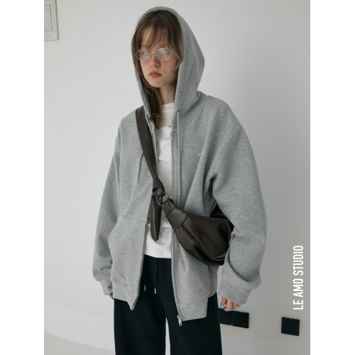 LE AMO|慵懶休閒隨性褶皺油蠟軟皮系帶單肩斜背可頌牛角包_4色 LE AMO|慵懶休閒隨性褶皺油蠟軟皮系帶單肩斜背可頌牛角包_4色