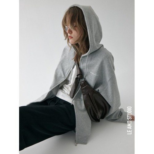 LE AMO|慵懶休閒隨性褶皺油蠟軟皮系帶單肩斜背可頌牛角包_4色 LE AMO|慵懶休閒隨性褶皺油蠟軟皮系帶單肩斜背可頌牛角包_4色