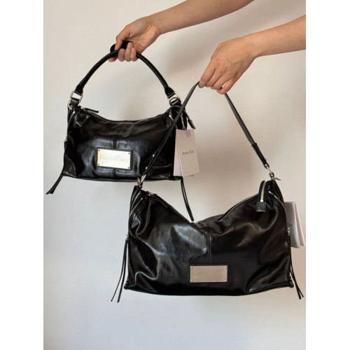 韓國小衆matin kim包包25新款黑武士機車包單肩包matinkim斜後後背包