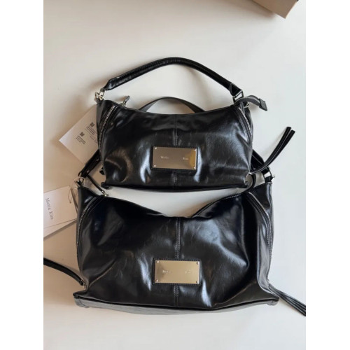 韓國小衆matin kim包包25新款黑武士機車包單肩包matinkim斜後後背包