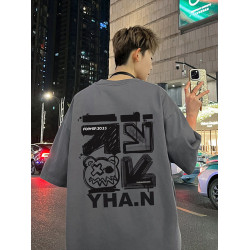 純棉長袖T恤男款2026新款春秋季美式高街痞帥青少年男生打底上衣