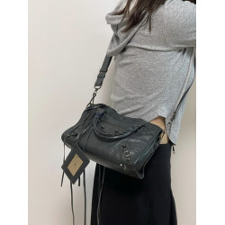 巴黎機車包辣妹包中古包大容量ABG女士復古高級感腋下單肩斜後後背包