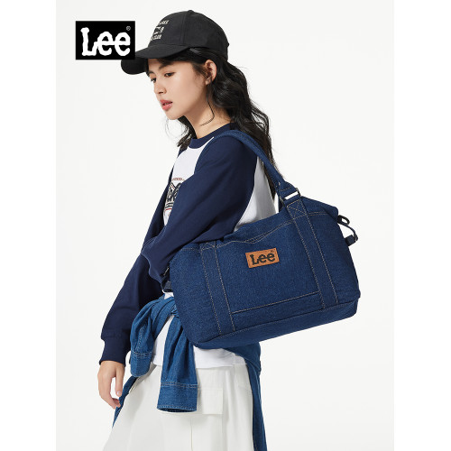 Lee新款美式街頭潮流斜後後背包女大容量通勤單肩包休閒手提旅行包 Lee新款美式街頭潮流斜後後背包女大容量通勤單肩包休閒手提旅行包