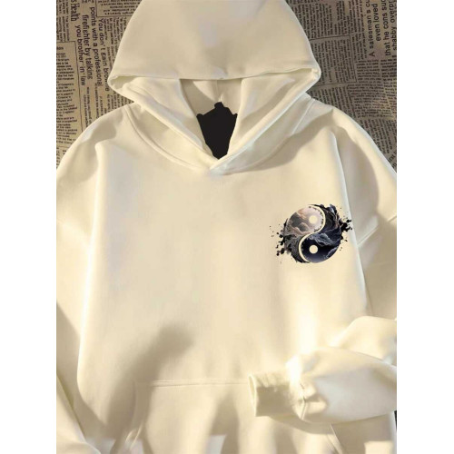 國潮美式嘻哈太極印花純棉衛衣春秋寬鬆街頭風hiphop潮牌帽衫外套 國潮美式嘻哈太極印花純棉衛衣春秋寬鬆街頭風hiphop潮牌帽衫外套