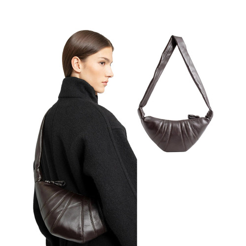 法國品牌高級感牛角包小號羊皮可頌包小衆餃子包秋冬單肩斜背胸包 法國品牌高級感牛角包小號羊皮可頌包小衆餃子包秋冬單肩斜背胸包