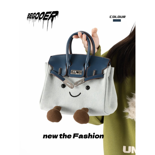 BEGOOER原創簡約通勤凱莉包女2026春季新款大容量日常百搭斜後後背包 BEGOOER原創簡約通勤凱莉包女2026春季新款大容量日常百搭斜後後背包