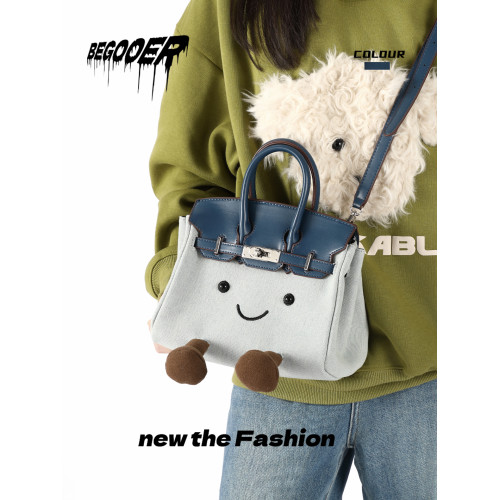 BEGOOER原創簡約通勤凱莉包女2026春季新款大容量日常百搭斜後後背包 BEGOOER原創簡約通勤凱莉包女2026春季新款大容量日常百搭斜後後背包