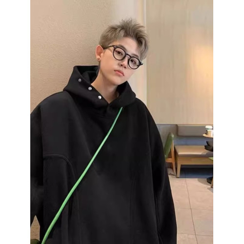 特大碼300斤美式重磅連帽衛衣男裝冬季情侶寬鬆加絨加厚日系外套2