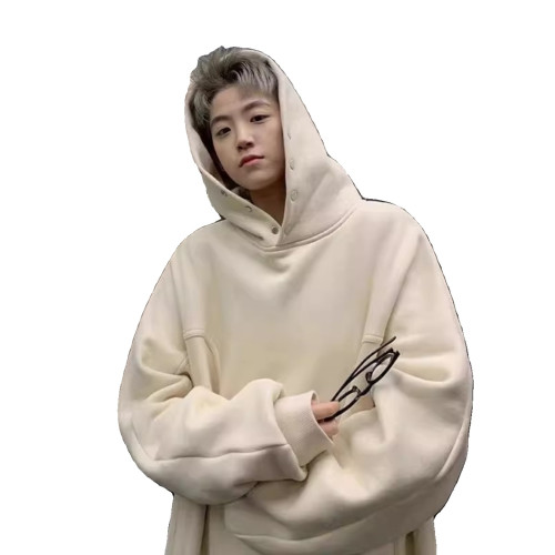 特大碼300斤美式重磅連帽衛衣男裝冬季情侶寬鬆加絨加厚日系外套2