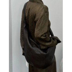 法國牛角包大號小衆設計可頌包餃子包慵懶風斜後後背包高級感單肩包女