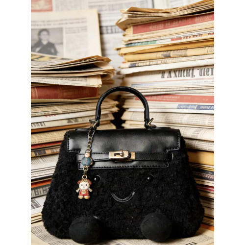 ZRVR新款毛絨絨凱莉女包小衆設計單肩斜後後背包超萌氣質通勤毛絨包包 ZRVR新款毛絨絨凱莉女包小衆設計單肩斜後後背包超萌氣質通勤毛絨包包