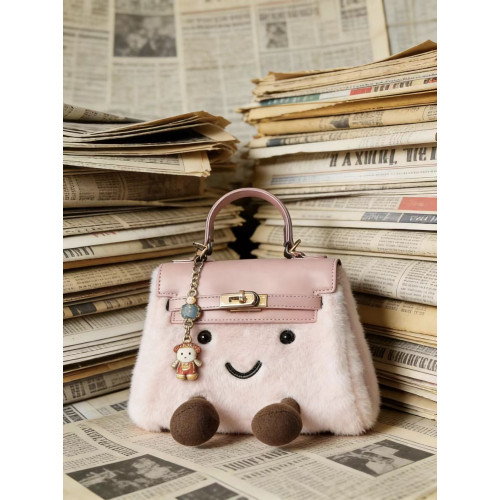 ZRVR新款毛絨絨凱莉女包小衆設計單肩斜後後背包超萌氣質通勤毛絨包包 ZRVR新款毛絨絨凱莉女包小衆設計單肩斜後後背包超萌氣質通勤毛絨包包