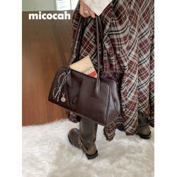 Micocah「酒心朗姆」長柄保齡球包包女大容量腋下通勤包包托特包