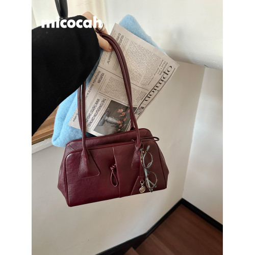 Micocah「酒心朗姆」長柄保齡球包包女大容量腋下通勤包包托特包 Micocah「酒心朗姆」長柄保齡球包包女大容量腋下通勤包包托特包