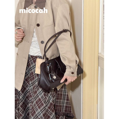 Micocah「酒心朗姆」長柄保齡球包包女大容量腋下通勤包包托特包 Micocah「酒心朗姆」長柄保齡球包包女大容量腋下通勤包包托特包