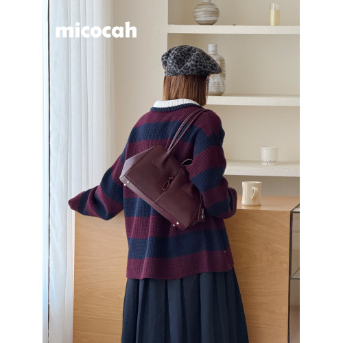Micocah「酒心朗姆」長柄保齡球包包女大容量腋下通勤包包托特包 Micocah「酒心朗姆」長柄保齡球包包女大容量腋下通勤包包托特包