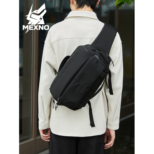 新款男士大容量通勤運動休閒斜後後背包男款戰術單肩包戶外騎行胸包 新款男士大容量通勤運動休閒斜後後背包男款戰術單肩包戶外騎行胸包