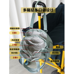 凱普森單肩斜後後背包2026新款女士單肩包多層手提包大容量背提包托特