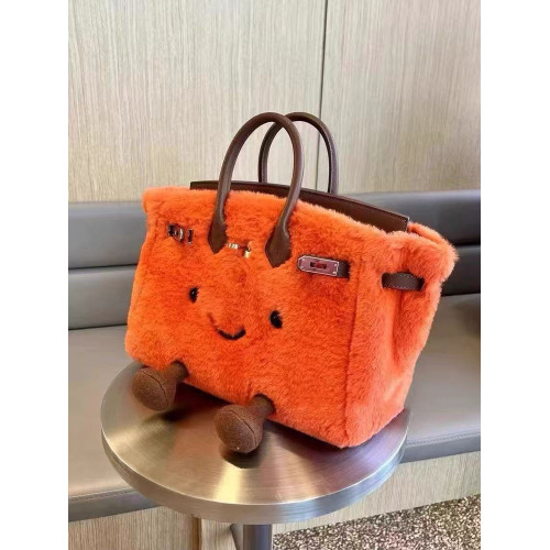 小衆設計包包女2026秋冬新款卡通可愛毛毛包凱莉包手提單肩斜後後背包 小衆設計包包女2026秋冬新款卡通可愛毛毛包凱莉包手提單肩斜後後背包