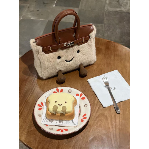 小衆設計包包女2026秋冬新款卡通可愛毛毛包凱莉包手提單肩斜後後背包 小衆設計包包女2026秋冬新款卡通可愛毛毛包凱莉包手提單肩斜後後背包