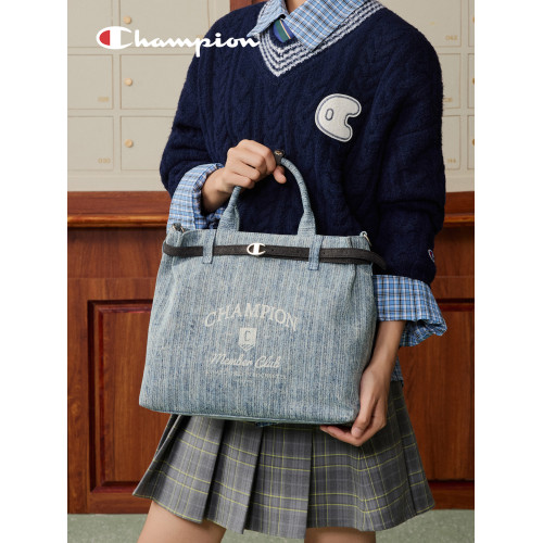 champion冠軍26春季新款托特包單肩手提斜背復古女帆布包雙肩後後背包
