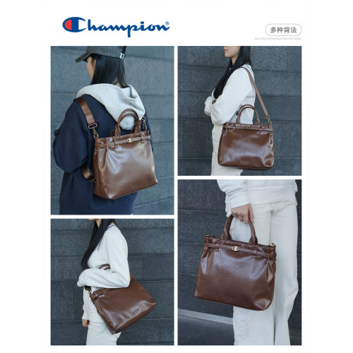 champion冠軍26春季新款托特包單肩手提斜背復古女帆布包雙肩後後背包