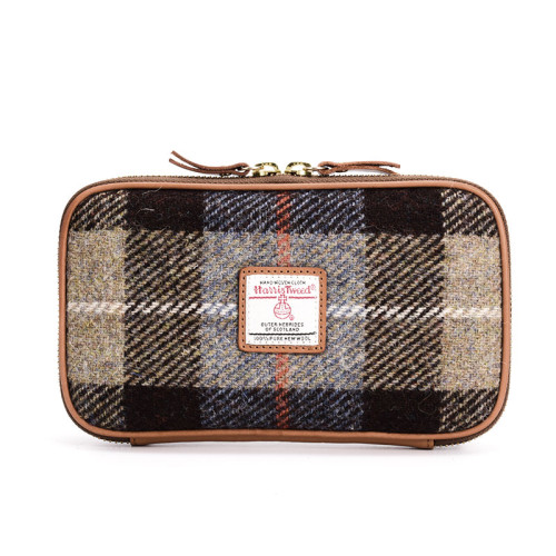 WINNOW&哈裡斯粗花呢筆袋燒餅包大容量文具袋化妝包