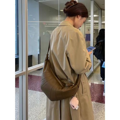 牛角包中號croissant可頌包慵懶風大容量餃子包胸包單肩包斜後後背包 牛角包中號croissant可頌包慵懶風大容量餃子包胸包單肩包斜後後背包