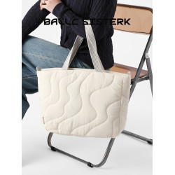 BALLCSISTERK簡約通勤大容量尼龍托特包女春季新款輕便手提電腦包