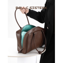 BALLCSISTERK小衆時尚撞色拼接托特包女春季新款通勤大容量公文包