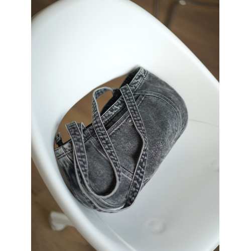 貓西CATWEST原創復古牛仔布托特短款單肩包復古日系通勤包小衆包