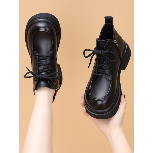 時尚皮毛一體雪地靴女2025秋冬新款厚底英倫風超火軟底加絨馬丁靴 時尚皮毛一體雪地靴女2025秋冬新款厚底英倫風超火軟底加絨馬丁靴