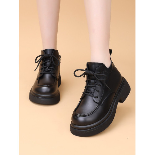 時尚皮毛一體雪地靴女2025秋冬新款厚底英倫風超火軟底加絨馬丁靴 時尚皮毛一體雪地靴女2025秋冬新款厚底英倫風超火軟底加絨馬丁靴