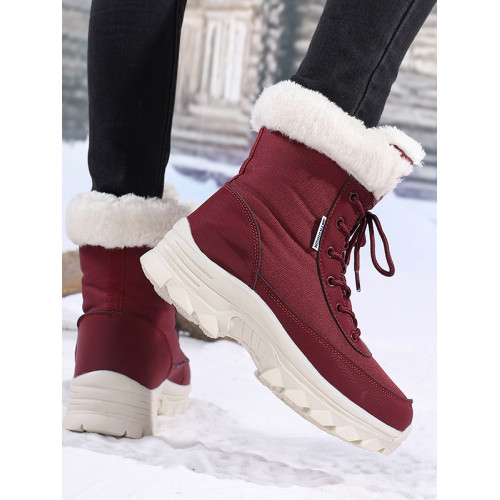 特價雪地靴女2025冬季加絨加厚防寒保暖護腿高幫棉鞋百搭大棉防滑