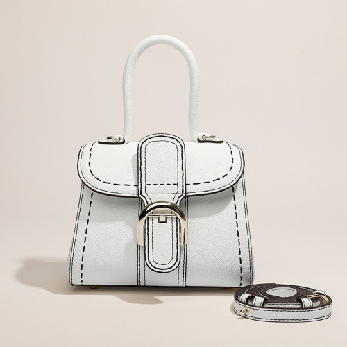 比利時新款文德爾沃時尚手提真皮女包頭層牛皮百搭高級通勤手提包