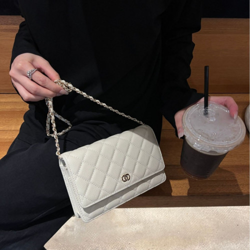 小香風女包菱格鏈條包包女2026冬季新款時尚單肩斜後後背包小包小方包