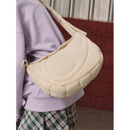 【丁禹兮同款】champion冠軍新款單肩斜背雲朵包女月亮包慵懶風