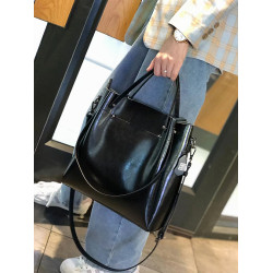 女士包包2025新款多隔層托特包大容量時尚百搭洋氣真皮手提斜後後背包