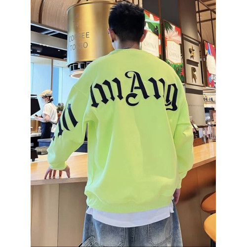 痞帥潮流春秋新款時尚百搭寬鬆男士字母印花設計感長袖圓領衛衣