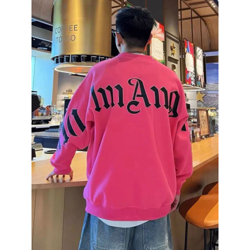 痞帥潮流春秋新款時尚百搭寬鬆男士字母印花設計感長袖圓領衛衣