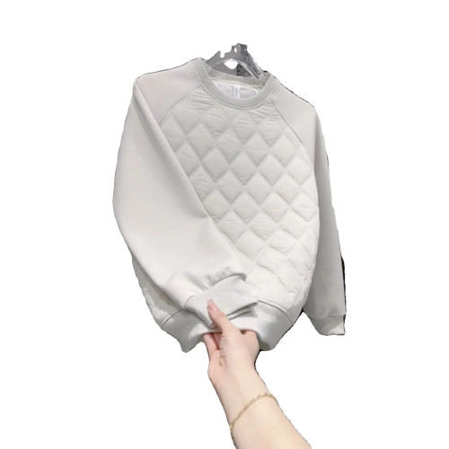 新款2024春季款時尚潮流菱形格保暖打底套頭圓領上衣男士簡約衛衣 新款2024春季款時尚潮流菱形格保暖打底套頭圓領上衣男士簡約衛衣