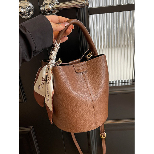 復古水桶包包女2026新款秋冬高級感手提單肩包時尚百搭質感斜後後背包